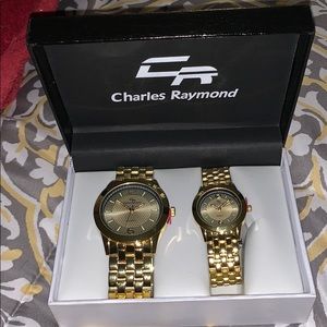 14k gold his and hers watch set
